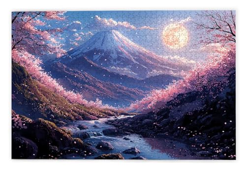 Puzzle 1000 Teile Erwachsene, Vulkan Fuji Puzzle 1000 Teile mit Geschenkbox, Holzpuzzle Erwachsene mit Naturholz, Geschenke für Frauen, Geschenke für Männer, Groß Holzpuzzle für Deko Wohnzimmer, G-35 Puzzle 1000 Teile Erwachsene, Vulkan Fuji Puzzle 1000 Teile mit Geschenkbox, Holzpuzzle Erwachsene mit Naturholz, Geschenke für Frauen, Geschenke für Männer, Groß Holzpuzzle für Deko Wohnzimmer, G-35 von Kinntn