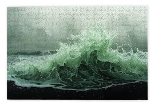 Puzzle 1000 Teile Erwachsene, Wellen Puzzle 1000 Teile mit Geschenkbox, Holzpuzzle Erwachsene mit Naturholz, Geschenke für Frauen, Geschenke für Männer, Groß Holzpuzzle für Wanddeko Wohnzimmer, Z-57 Puzzle 1000 Teile Erwachsene, Wellen Puzzle 1000 Teile mit Geschenkbox, Holzpuzzle Erwachsene mit Naturholz, Geschenke für Frauen, Geschenke für Männer, Groß Holzpuzzle für Wanddeko Wohnzimmer, Z-57 von Kinntn