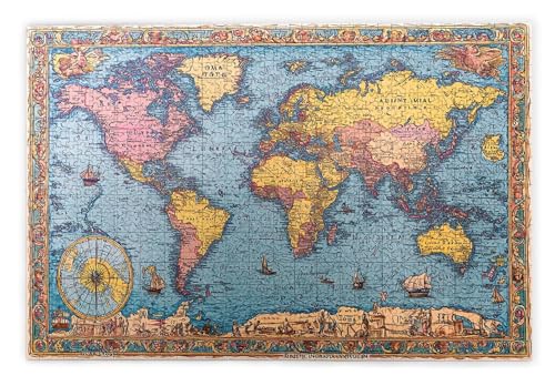 Puzzle 1000 Teile Erwachsene, Weltkarte Puzzle 1000 Teile mit Geschenkbox, Holzpuzzle Erwachsene mit Naturholz, Geschenke für Frauen, Geschenke für Männer, Groß Holzpuzzle für Deko Wohnzimmer, A-99 Puzzle 1000 Teile Erwachsene, Weltkarte Puzzle 1000 Teile mit Geschenkbox, Holzpuzzle Erwachsene mit Naturholz, Geschenke für Frauen, Geschenke für Männer, Groß Holzpuzzle für Deko Wohnzimmer, A-99 von Kinntn