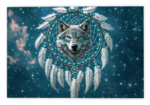 Puzzle 1000 Teile Erwachsene, Wolf Puzzle 1000 Teile mit Geschenkbox, Holzpuzzle Erwachsene mit Naturholz, Geschenke für Frauen, Geschenke für Männer, Groß Holzpuzzle für Wanddeko Wohnzimmer, R-71 Puzzle 1000 Teile Erwachsene, Wolf Puzzle 1000 Teile mit Geschenkbox, Holzpuzzle Erwachsene mit Naturholz, Geschenke für Frauen, Geschenke für Männer, Groß Holzpuzzle für Wanddeko Wohnzimmer, R-71 von Kinntn