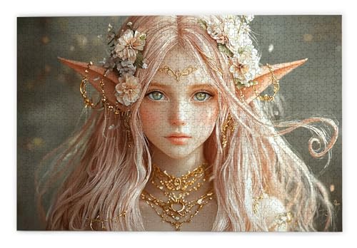 Puzzle 1500 Teile, Elf Puzzle 1500 Teile Erwachsene, Holzpuzzle Erwachsene, EIN Herausforderndes Rätsel, Puzzlespiele für Die Ganze Familie, Holzpuzzle für Zimmer Deko Wohnzimmer, Geschenke, B-98 von Kinntn
