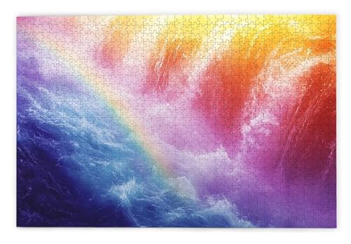 Puzzle 1500 Teile, Fallen Puzzle 1500 Teile Erwachsene, Holzpuzzle Erwachsene, EIN Herausforderndes Rätsel, Puzzlespiele für Die Ganze Familie, Holzpuzzle für Zimmer Deko Wohnzimmer, Geschenke, X-34 von Kinntn