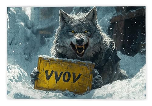 Puzzle 1500 Teile, Furcht Puzzle 1500 Teile Erwachsene, Holzpuzzle Erwachsene, EIN Herausforderndes Rätsel, Puzzlespiele für Die Ganze Familie, Holzpuzzle für Zimmer Deko Wohnzimmer, Geschenke, P-34 von Kinntn