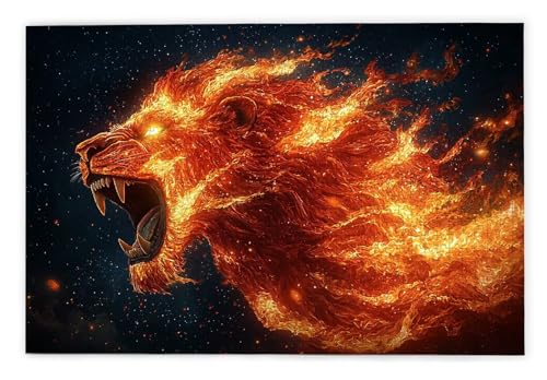 Puzzle 1500 Teile, Löwe Puzzle 1500 Teile Erwachsene, Holzpuzzle Erwachsene, EIN Herausforderndes Rätsel, Puzzlespiele für Die Ganze Familie, Holzpuzzle für Zimmer Deko Wohnzimmer, Geschenke, W-68 von Kinntn
