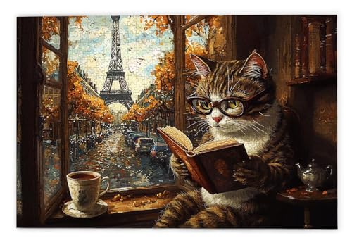 Puzzle 1500 Teile, Paris Puzzle 1500 Teile Erwachsene, Holzpuzzle Erwachsene, EIN Herausforderndes Rätsel, Puzzlespiele für Die Ganze Familie, Holzpuzzle für Zimmer Deko Wohnzimmer, Geschenke, B-2 von Kinntn