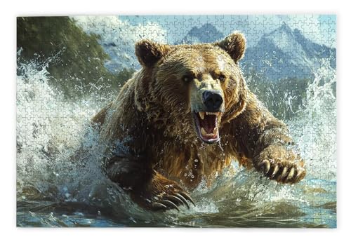 Puzzle 1500 Teile, Tragen Puzzle 1500 Teile Erwachsene, Holzpuzzle Erwachsene, EIN Herausforderndes Rätsel, Puzzlespiele für Die Ganze Familie, Holzpuzzle für Zimmer Deko Wohnzimmer, Geschenke, Q-6 von Kinntn
