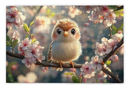 Puzzle 1500 Teile, Vogel Puzzle 1500 Teile Erwachsene, Holzpuzzle Erwachsene, EIN Herausforderndes Rätsel, Puzzlespiele für Die Ganze Familie, Holzpuzzle für Zimmer Deko Wohnzimmer, Geschenke, G-54 von Kinntn