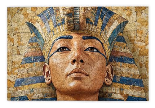 Puzzle 1500 Teile Erwachsene, Ägypten Puzzle 1500 Teile mit Geschenkbox, Holzpuzzle Erwachsene mit Naturholz, Geschenke für Frauen, Geschenke für Männer, Groß Holzpuzzle für Wanddeko Wohnzimmer, D-71 von Kinntn