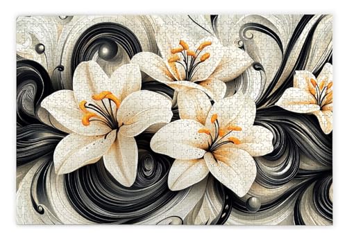 Puzzle 1500 Teile Erwachsene, Lilie Puzzle 1500 Teile mit Geschenkbox, Holzpuzzle Erwachsene mit Naturholz, Geschenke für Frauen, Geschenke für Männer, Groß Holzpuzzle für Wanddeko Wohnzimmer, C-35 Puzzle 1500 Teile Erwachsene, Lilie Puzzle 1500 Teile mit Geschenkbox, Holzpuzzle Erwachsene mit Naturholz, Geschenke für Frauen, Geschenke für Männer, Groß Holzpuzzle für Wanddeko Wohnzimmer, C-35 von Kinntn