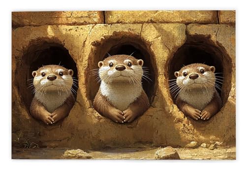 Puzzle 1500 Teile Erwachsene, Otter Puzzle 1500 Teile mit Geschenkbox, Holzpuzzle Erwachsene mit Naturholz, Geschenke für Frauen, Geschenke für Männer, Groß Holzpuzzle für Wanddeko Wohnzimmer, M-41 Puzzle 1500 Teile Erwachsene, Otter Puzzle 1500 Teile mit Geschenkbox, Holzpuzzle Erwachsene mit Naturholz, Geschenke für Frauen, Geschenke für Männer, Groß Holzpuzzle für Wanddeko Wohnzimmer, M-41 von Kinntn