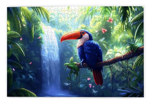 Puzzle 1500 Teile Erwachsene, Papagei Puzzle 1500 Teile mit Geschenkbox, Holzpuzzle Erwachsene mit Naturholz, Geschenke für Frauen, Geschenke für Männer, Groß Holzpuzzle für Wanddeko Wohnzimmer, X-51 von Kinntn