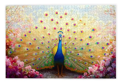 Puzzle 1500 Teile Erwachsene, Pfau Puzzle 1500 Teile mit Geschenkbox, Holzpuzzle Erwachsene mit Naturholz, Geschenke für Frauen, Geschenke für Männer, Groß Holzpuzzle für Wanddeko Wohnzimmer, F-37 Puzzle 1500 Teile Erwachsene, Pfau Puzzle 1500 Teile mit Geschenkbox, Holzpuzzle Erwachsene mit Naturholz, Geschenke für Frauen, Geschenke für Männer, Groß Holzpuzzle für Wanddeko Wohnzimmer, F-37 von Kinntn