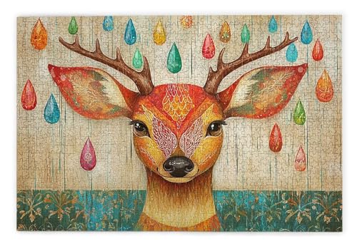 Puzzle 1500 Teile Erwachsene, REH Puzzle 1500 Teile mit Geschenkbox, Holzpuzzle Erwachsene mit Naturholz, Geschenke für Frauen, Geschenke für Männer, Groß Holzpuzzle für Wanddeko Wohnzimmer, I-49 von Kinntn