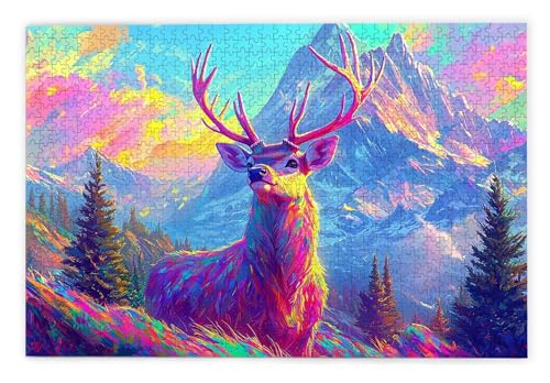 Puzzle 1500 Teile Erwachsene, REH Puzzle 1500 Teile mit Geschenkbox, Holzpuzzle Erwachsene mit Naturholz, Geschenke für Frauen, Geschenke für Männer, Groß Holzpuzzle für Wanddeko Wohnzimmer, K-45 Puzzle 1500 Teile Erwachsene, REH Puzzle 1500 Teile mit Geschenkbox, Holzpuzzle Erwachsene mit Naturholz, Geschenke für Frauen, Geschenke für Männer, Groß Holzpuzzle für Wanddeko Wohnzimmer, K-45 von Kinntn