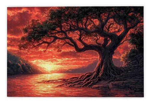 Puzzle 1500 Teile Erwachsene, Sonnenuntergang Puzzle 1500 Teile mit Geschenkbox, Holzpuzzle Erwachsene mit Naturholz, Geschenke für Frauen, Geschenke für Männer, Holzpuzzle für Deko Wohnzimmer, X-63 Puzzle 1500 Teile Erwachsene, Sonnenuntergang Puzzle 1500 Teile mit Geschenkbox, Holzpuzzle Erwachsene mit Naturholz, Geschenke für Frauen, Geschenke für Männer, Holzpuzzle für Deko Wohnzimmer, X-63 von Kinntn