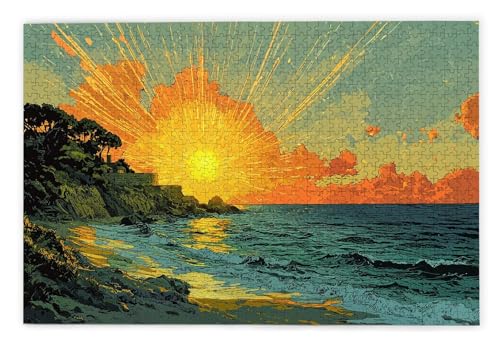 Puzzle 1500 Teile Erwachsene, Strand Puzzle 1500 Teile mit Geschenkbox, Holzpuzzle Erwachsene mit Naturholz, Geschenke für Frauen, Geschenke für Männer, Groß Holzpuzzle für Wanddeko Wohnzimmer, F-47 Puzzle 1500 Teile Erwachsene, Strand Puzzle 1500 Teile mit Geschenkbox, Holzpuzzle Erwachsene mit Naturholz, Geschenke für Frauen, Geschenke für Männer, Groß Holzpuzzle für Wanddeko Wohnzimmer, F-47 von Kinntn