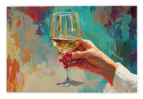 Puzzle 1500 Teile Erwachsene, Weinglas Puzzle 1500 Teile mit Geschenkbox, Holzpuzzle Erwachsene mit Naturholz, Geschenke für Frauen, Geschenke für Männer, Groß Holzpuzzle für Wanddeko Wohnzimmer, B-17 Puzzle 1500 Teile Erwachsene, Weinglas Puzzle 1500 Teile mit Geschenkbox, Holzpuzzle Erwachsene mit Naturholz, Geschenke für Frauen, Geschenke für Männer, Groß Holzpuzzle für Wanddeko Wohnzimmer, B-17 von Kinntn