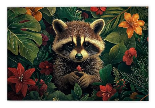 Puzzle 2000 Teile, Kleiner Waschbär Puzzle 2000 Teile Erwachsene, Holzpuzzle Erwachsene, EIN Herausforderndes Rätsel, Puzzlespiele für Die Ganze Familie, Holzpuzzle für Zimmer Deko, Geschenke, C-36 Puzzle 2000 Teile, Kleiner Waschbär Puzzle 2000 Teile Erwachsene, Holzpuzzle Erwachsene, EIN Herausforderndes Rätsel, Puzzlespiele für Die Ganze Familie, Holzpuzzle für Zimmer Deko, Geschenke, C-36 von Kinntn