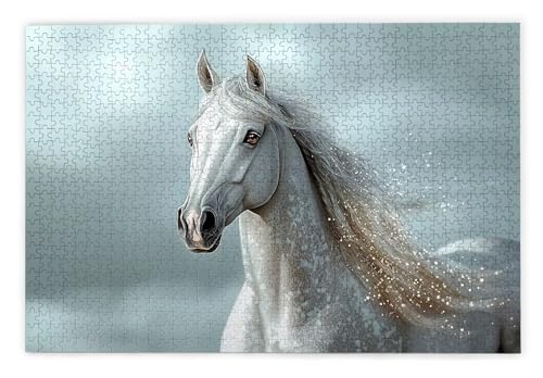 Puzzle 2000 Teile, Pferd Puzzle 2000 Teile Erwachsene, Holzpuzzle Erwachsene, EIN Herausforderndes Rätsel, Puzzlespiele für Die Ganze Familie, Holzpuzzle für Zimmer Deko Wohnzimmer, Geschenke, F-22 von Kinntn