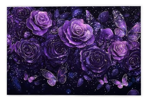 Puzzle 2000 Teile, Rose Puzzle 2000 Teile Erwachsene, Holzpuzzle Erwachsene, EIN Herausforderndes Rätsel, Puzzlespiele für Die Ganze Familie, Holzpuzzle für Zimmer Deko Wohnzimmer, Geschenke, V-34 von Kinntn