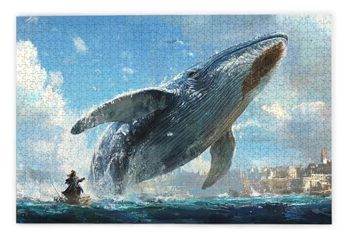 Puzzle 2000 Teile, Wal Puzzle 2000 Teile Erwachsene, Holzpuzzle Erwachsene, EIN Herausforderndes Rätsel, Puzzlespiele für Die Ganze Familie, Holzpuzzle für Zimmer Deko Wohnzimmer, Geschenke, O-50 von Kinntn