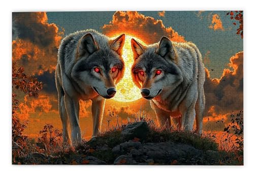 Puzzle 2000 Teile, Wolf Puzzle 2000 Teile Erwachsene, Holzpuzzle Erwachsene, EIN Herausforderndes Rätsel, Puzzlespiele für Die Ganze Familie, Holzpuzzle für Zimmer Deko Wohnzimmer, Geschenke, C-16 Puzzle 2000 Teile, Wolf Puzzle 2000 Teile Erwachsene, Holzpuzzle Erwachsene, EIN Herausforderndes Rätsel, Puzzlespiele für Die Ganze Familie, Holzpuzzle für Zimmer Deko Wohnzimmer, Geschenke, C-16 von Kinntn