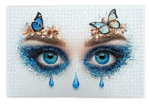 Puzzle 2000 Teile Erwachsene, Auge Puzzle 2000 Teile mit Geschenkbox, Holzpuzzle Erwachsene mit Naturholz, Geschenke für Frauen, Geschenke für Männer, Groß Holzpuzzle für Wanddeko Wohnzimmer, W-35 von Kinntn