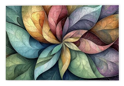 Puzzle 2000 Teile Erwachsene, Blume Puzzle 2000 Teile mit Geschenkbox, Holzpuzzle Erwachsene mit Naturholz, Geschenke für Frauen, Geschenke für Männer, Groß Holzpuzzle für Wanddeko Wohnzimmer, V-35 von Kinntn