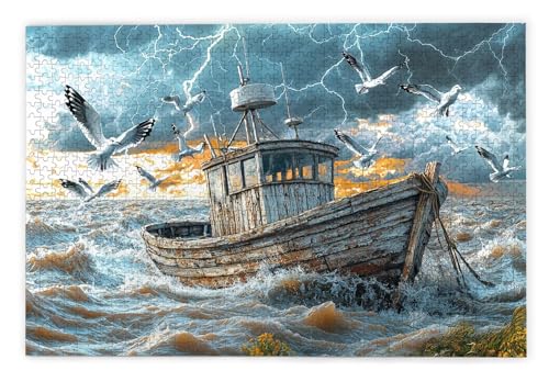Puzzle 2000 Teile Erwachsene, Boot Puzzle 2000 Teile mit Geschenkbox, Holzpuzzle Erwachsene mit Naturholz, Geschenke für Frauen, Geschenke für Männer, Groß Holzpuzzle für Wanddeko Wohnzimmer, W-43 Puzzle 2000 Teile Erwachsene, Boot Puzzle 2000 Teile mit Geschenkbox, Holzpuzzle Erwachsene mit Naturholz, Geschenke für Frauen, Geschenke für Männer, Groß Holzpuzzle für Wanddeko Wohnzimmer, W-43 von Kinntn