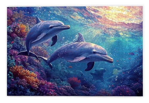 Puzzle 2000 Teile Erwachsene, Delphin Puzzle 2000 Teile mit Geschenkbox, Holzpuzzle Erwachsene mit Naturholz, Geschenke für Frauen, Geschenke für Männer, Groß Holzpuzzle für Wanddeko Wohnzimmer, E-15 Puzzle 2000 Teile Erwachsene, Delphin Puzzle 2000 Teile mit Geschenkbox, Holzpuzzle Erwachsene mit Naturholz, Geschenke für Frauen, Geschenke für Männer, Groß Holzpuzzle für Wanddeko Wohnzimmer, E-15 von Kinntn