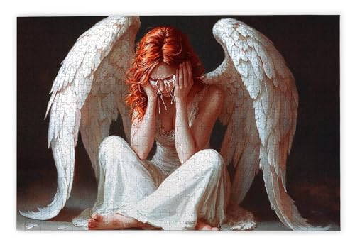 Puzzle 2000 Teile Erwachsene, Engel Puzzle 2000 Teile mit Geschenkbox, Holzpuzzle Erwachsene mit Naturholz, Geschenke für Frauen, Geschenke für Männer, Groß Holzpuzzle für Wanddeko Wohnzimmer, B-71 von Kinntn