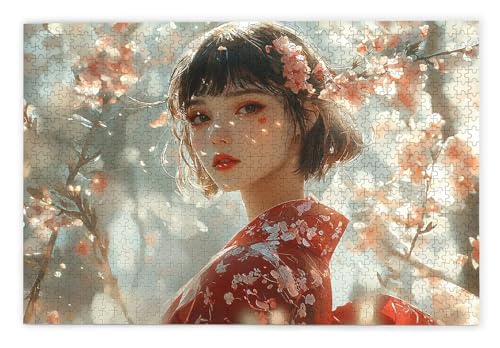 Puzzle 2000 Teile Erwachsene, Mädchen Puzzle 2000 Teile mit Geschenkbox, Holzpuzzle Erwachsene mit Naturholz, Geschenke für Frauen, Geschenke für Männer, Groß Holzpuzzle für Wanddeko Wohnzimmer, R-33 von Kinntn