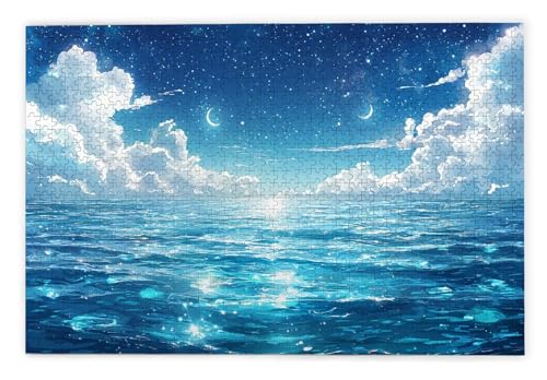 Puzzle 2000 Teile Erwachsene, Meer Puzzle 2000 Teile mit Geschenkbox, Holzpuzzle Erwachsene mit Naturholz, Geschenke für Frauen, Geschenke für Männer, Groß Holzpuzzle für Wanddeko Wohnzimmer, J-25 von Kinntn