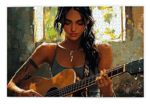 Puzzle 2000 Teile Erwachsene, Musik Puzzle 2000 Teile mit Geschenkbox, Holzpuzzle Erwachsene mit Naturholz, Geschenke für Frauen, Geschenke für Männer, Groß Holzpuzzle für Wanddeko Wohnzimmer, O-97 von Kinntn