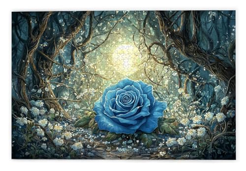 Puzzle 2000 Teile Erwachsene, Rose Puzzle 2000 Teile mit Geschenkbox, Holzpuzzle Erwachsene mit Naturholz, Geschenke für Frauen, Geschenke für Männer, Groß Holzpuzzle für Wanddeko Wohnzimmer, A-49 von Kinntn