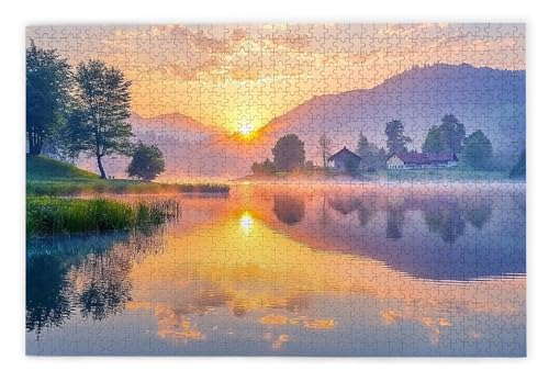 Puzzle 2000 Teile Erwachsene, See Puzzle 2000 Teile mit Geschenkbox, Holzpuzzle Erwachsene mit Naturholz, Geschenke für Frauen, Geschenke für Männer, Groß Holzpuzzle für Wanddeko Wohnzimmer, B-45 Puzzle 2000 Teile Erwachsene, See Puzzle 2000 Teile mit Geschenkbox, Holzpuzzle Erwachsene mit Naturholz, Geschenke für Frauen, Geschenke für Männer, Groß Holzpuzzle für Wanddeko Wohnzimmer, B-45 von Kinntn