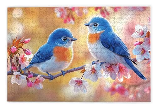 Puzzle 2000 Teile Erwachsene, Vogel Puzzle 2000 Teile mit Geschenkbox, Holzpuzzle Erwachsene mit Naturholz, Geschenke für Frauen, Geschenke für Männer, Groß Holzpuzzle für Wanddeko Wohnzimmer, V-47 von Kinntn