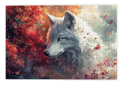Puzzle 2000 Teile Erwachsene, Wolf Puzzle 2000 Teile mit Geschenkbox, Holzpuzzle Erwachsene mit Naturholz, Geschenke für Frauen, Geschenke für Männer, Groß Holzpuzzle für Wanddeko Wohnzimmer, Q-27 Puzzle 2000 Teile Erwachsene, Wolf Puzzle 2000 Teile mit Geschenkbox, Holzpuzzle Erwachsene mit Naturholz, Geschenke für Frauen, Geschenke für Männer, Groß Holzpuzzle für Wanddeko Wohnzimmer, Q-27 von Kinntn