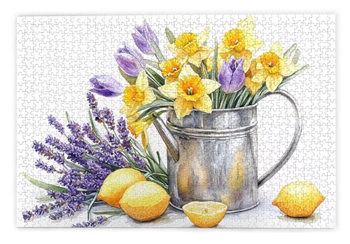 Puzzle 3000 Teile, Blume Puzzle 3000 Teile Erwachsene, Holzpuzzle Erwachsene, EIN Herausforderndes Rätsel, Puzzlespiele für Die Ganze Familie, Holzpuzzle für Zimmer Deko Wohnzimmer, Geschenke, F-40 von Kinntn