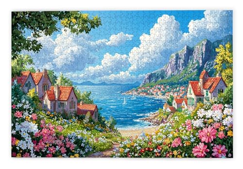 Puzzle 3000 Teile, Landschaft Puzzle 3000 Teile Erwachsene, Holzpuzzle Erwachsene, EIN Herausforderndes Rätsel, Puzzlespiele für Die Ganze Familie, Holzpuzzle für Wanddeko Wohnzimmer, Geschenke, Q-56 von Kinntn