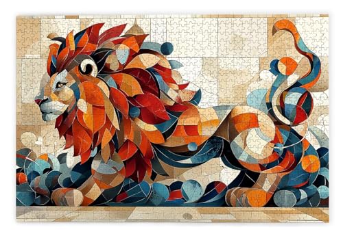 Puzzle 3000 Teile, Löwe Puzzle 3000 Teile Erwachsene, Holzpuzzle Erwachsene, EIN Herausforderndes Rätsel, Puzzlespiele für Die Ganze Familie, Holzpuzzle für Zimmer Deko Wohnzimmer, Geschenke, E-20 von Kinntn