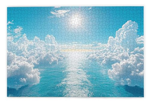 Puzzle 3000 Teile, Meer Puzzle 3000 Teile Erwachsene, Holzpuzzle Erwachsene, EIN Herausforderndes Rätsel, Puzzlespiele für Die Ganze Familie, Holzpuzzle für Zimmer Deko Wohnzimmer, Geschenke, A-12 von Kinntn