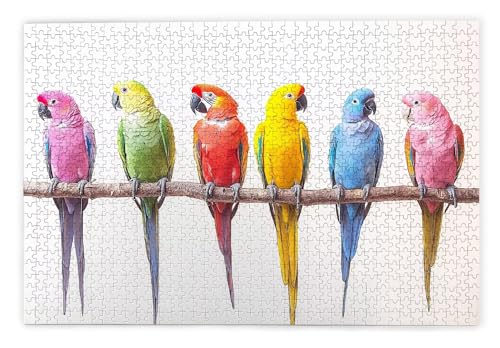 Puzzle 3000 Teile, Papagei Puzzle 3000 Teile Erwachsene, Holzpuzzle Erwachsene, EIN Herausforderndes Rätsel, Puzzlespiele für Die Ganze Familie, Holzpuzzle für Zimmer Deko Wohnzimmer, Geschenke, O-46 von Kinntn