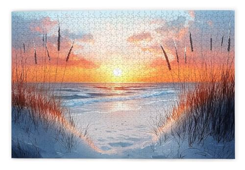 Puzzle 3000 Teile, Strand Puzzle 3000 Teile Erwachsene, Holzpuzzle Erwachsene, EIN Herausforderndes Rätsel, Puzzlespiele für Die Ganze Familie, Holzpuzzle für Zimmer Deko Wohnzimmer, Geschenke, C-92 von Kinntn