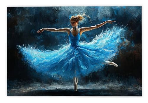 Puzzle 3000 Teile Erwachsene, Balletttänzerin Puzzle 3000 Teile mit Geschenkbox, Holzpuzzle Erwachsene mit Naturholz, Geschenke für Frauen, Geschenke für Männer, Holzpuzzle für Deko Wohnzimmer, H-25 von Kinntn