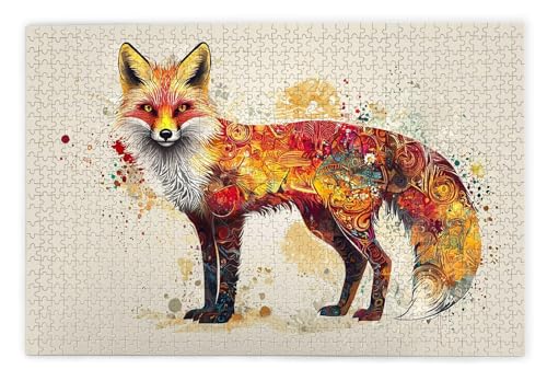 Puzzle 3000 Teile Erwachsene, Fuchs Puzzle 3000 Teile mit Geschenkbox, Holzpuzzle Erwachsene mit Naturholz, Geschenke für Frauen, Geschenke für Männer, Groß Holzpuzzle für Wanddeko Wohnzimmer, G-55 Puzzle 3000 Teile Erwachsene, Fuchs Puzzle 3000 Teile mit Geschenkbox, Holzpuzzle Erwachsene mit Naturholz, Geschenke für Frauen, Geschenke für Männer, Groß Holzpuzzle für Wanddeko Wohnzimmer, G-55 von Kinntn