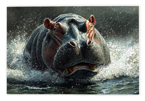 Puzzle 3000 Teile Erwachsene, Nilpferd Puzzle 3000 Teile mit Geschenkbox, Holzpuzzle Erwachsene mit Naturholz, Geschenke für Frauen, Geschenke für Männer, Groß Holzpuzzle für Wanddeko Wohnzimmer, D-75 Puzzle 3000 Teile Erwachsene, Nilpferd Puzzle 3000 Teile mit Geschenkbox, Holzpuzzle Erwachsene mit Naturholz, Geschenke für Frauen, Geschenke für Männer, Groß Holzpuzzle für Wanddeko Wohnzimmer, D-75 von Kinntn