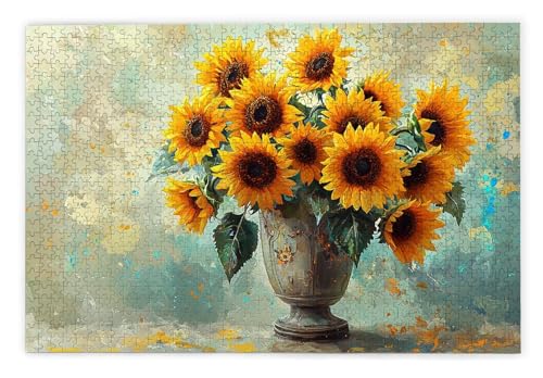 Puzzle 3000 Teile Erwachsene, Sonnenblume Puzzle 3000 Teile mit Geschenkbox, Holzpuzzle Erwachsene mit Naturholz, Geschenke für Frauen, Geschenke für Männer, Groß Holzpuzzle für Deko Wohnzimmer, E-9 Puzzle 3000 Teile Erwachsene, Sonnenblume Puzzle 3000 Teile mit Geschenkbox, Holzpuzzle Erwachsene mit Naturholz, Geschenke für Frauen, Geschenke für Männer, Groß Holzpuzzle für Deko Wohnzimmer, E-9 von Kinntn