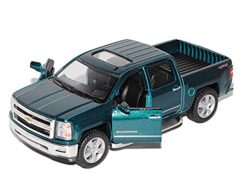 Kinsmart Chevrolet Chevy Silverado Pick-Up Grün Ab 2014 ca 1/43 1/36-1/46 Modell Auto Kinsmart Chevrolet Chevy Silverado Pick-Up Grün Ab 2014 ca 1/43 1/36-1/46 Modell Auto von Kinsmart