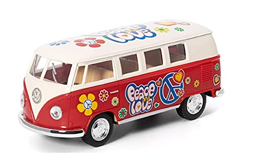 Kinsmart Flower Power 1967 Camping Van Bus Spielzeug Modell 1:32 Druckguss Metall Auto Kinsmart Flower Power 1967 Camping Van Bus Spielzeug Modell 1:32 Druckguss Metall Auto von Kinsmart